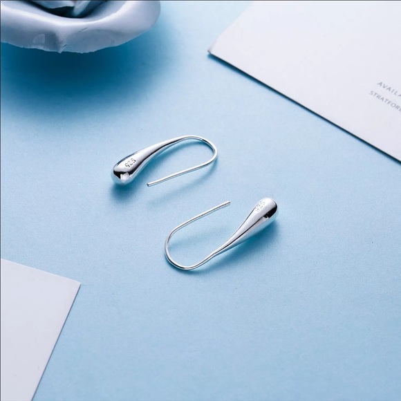 Tear drops earrings - Picture 2 of 2